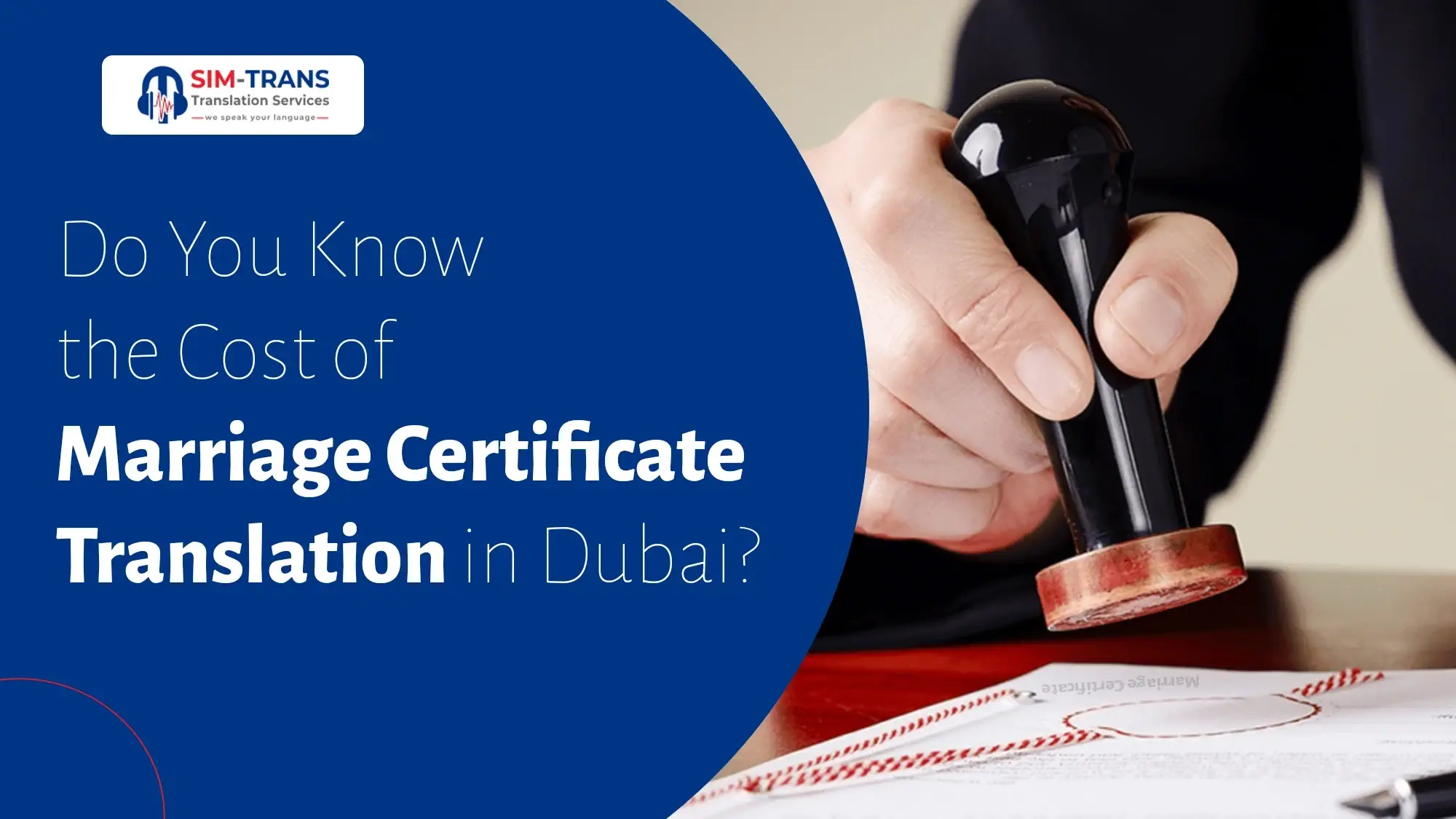 How Much Does Marriage Certificate Translation Cost in Dubai?