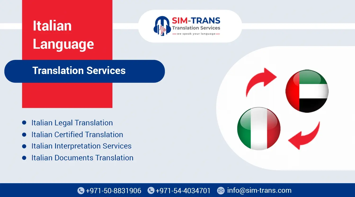 Italian Translation in Dubai