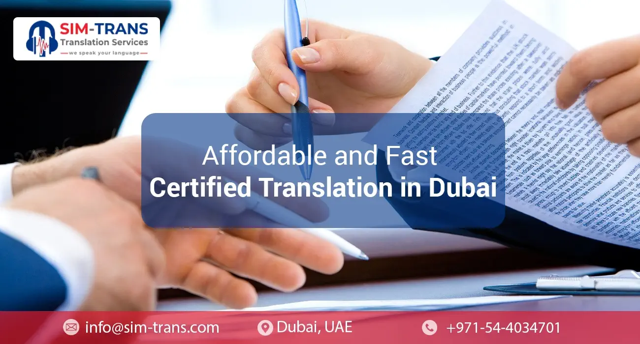 Affordable and Fast Certified Translation in Dubai