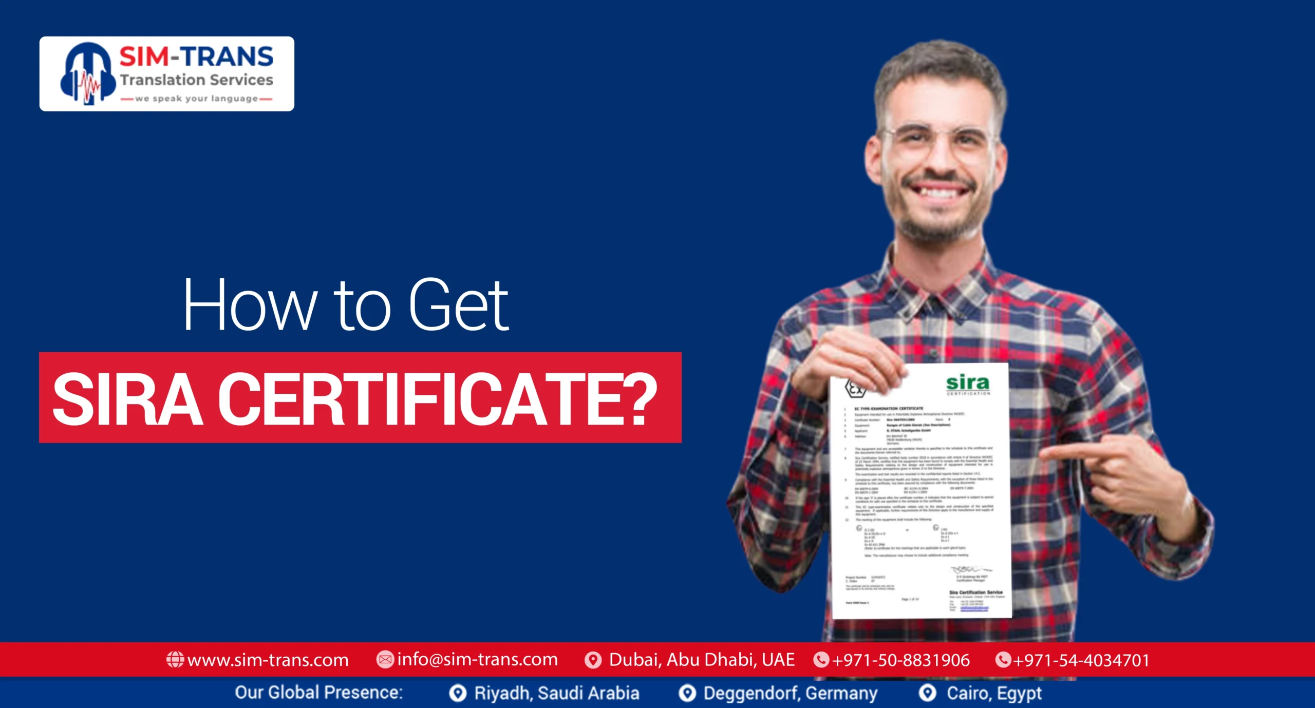 How to Get SIRA Certificate?