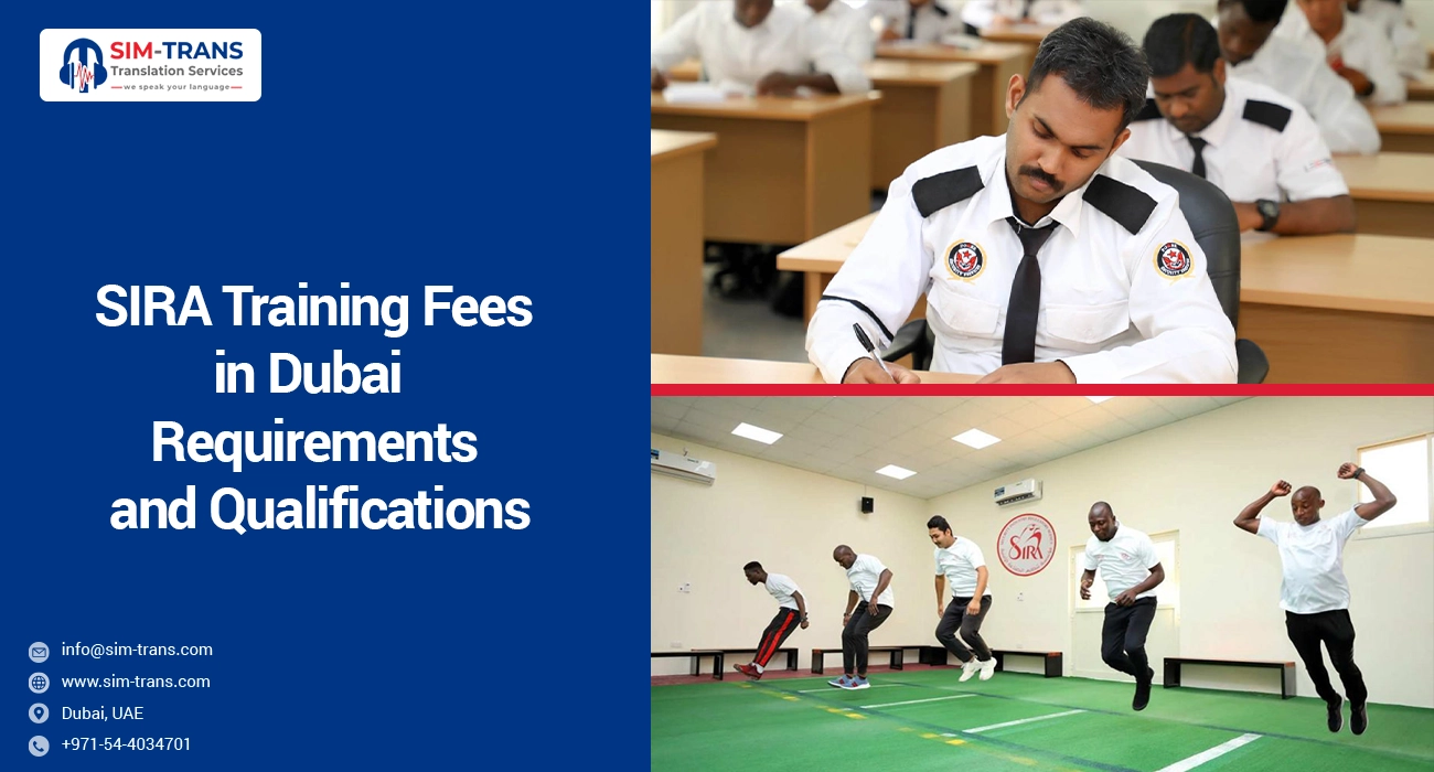 SIRA Training Fees in Dubai: Requirements and Qualifications