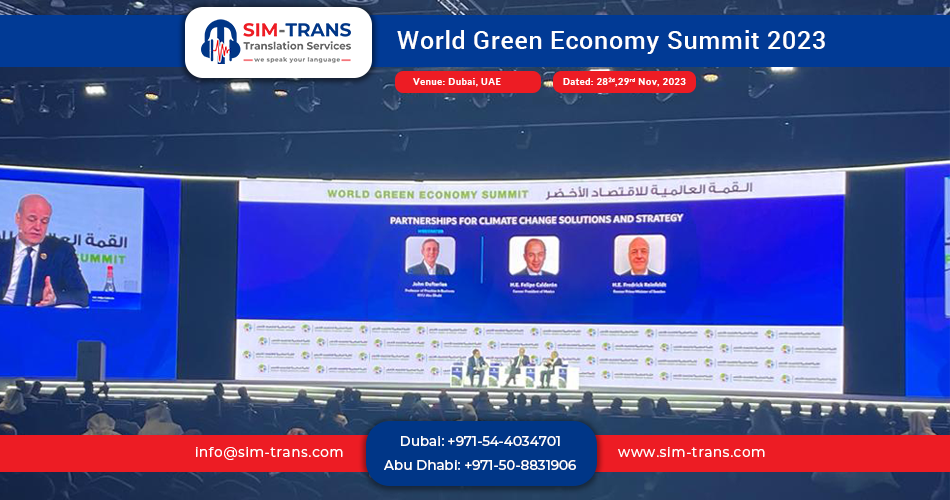 World Green Economy Summit 2023