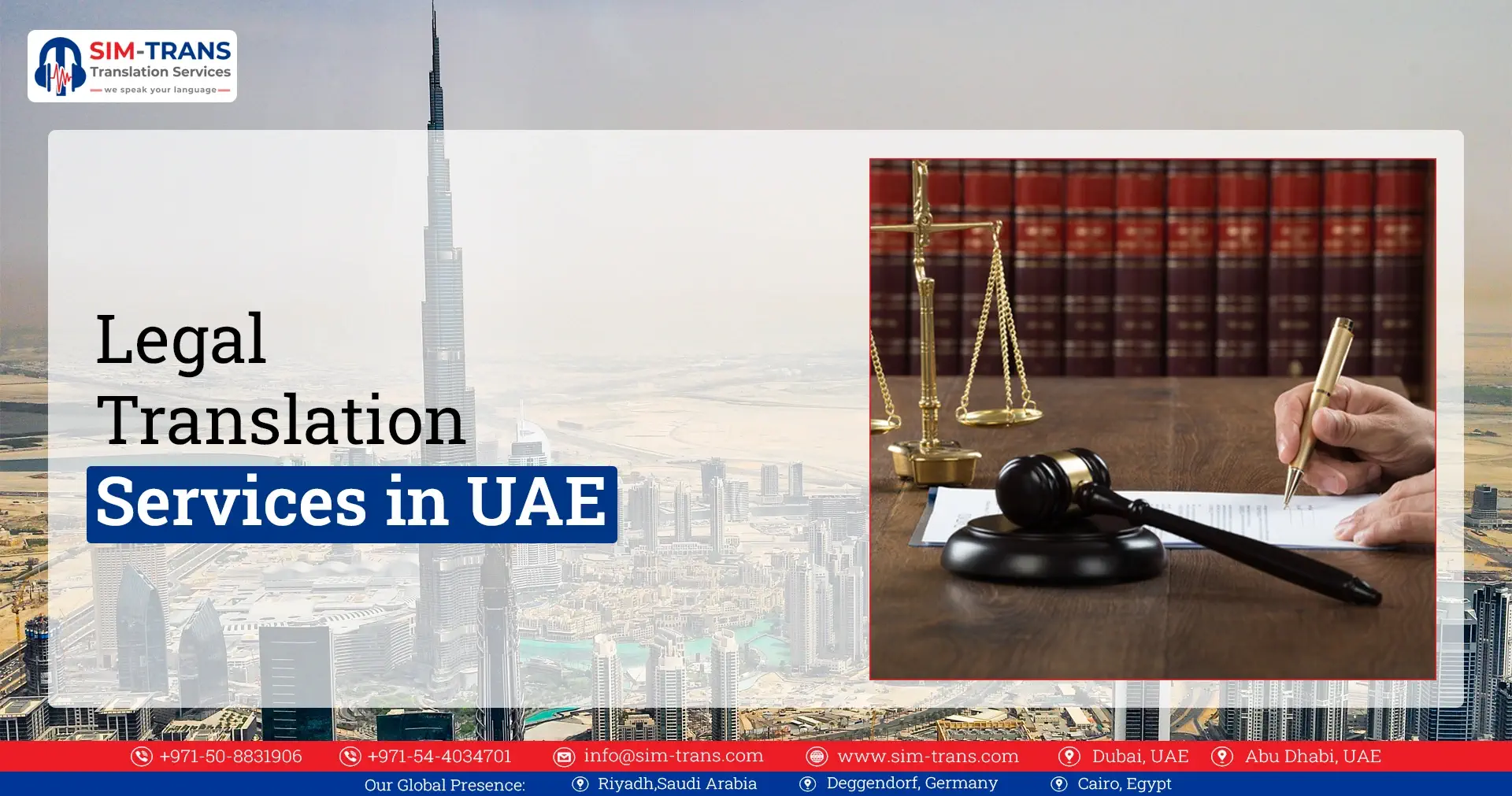 Why Do Law Firms Trust Sim-trans for Legal Translation in the UAE?