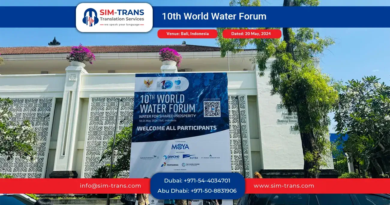 10th World Water Forum – Bali, Indonesia