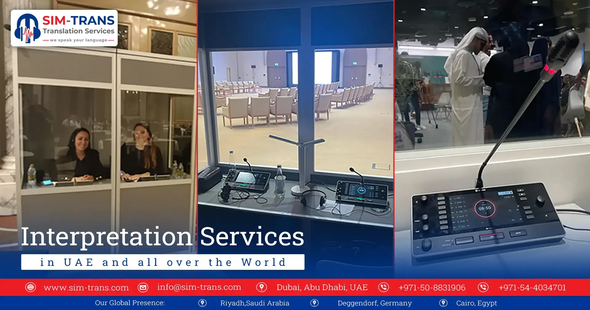 Interpretation Services in Dubai by Sim-trans for Every Event