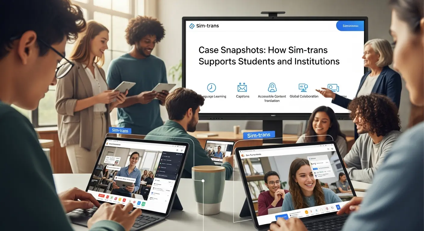 Case Snapshots How Sim-trans Supports Students and Institutions