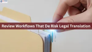 Review Workflows That De Risk Legal Translation