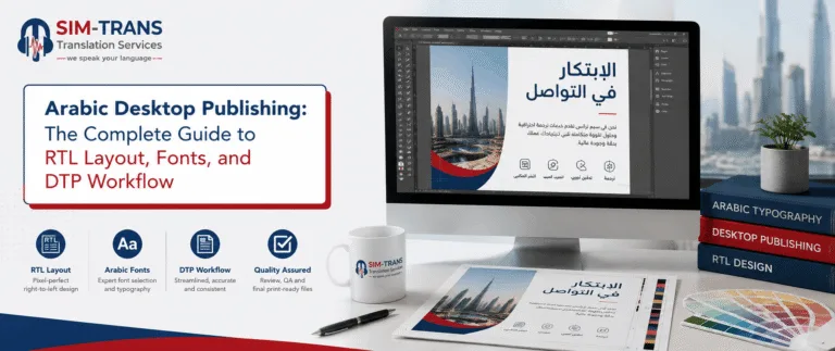 arabic desktop publishing services