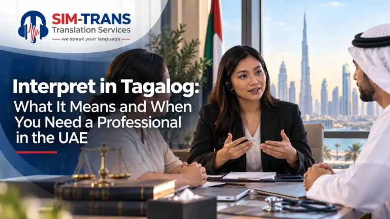 interpret in tagalog