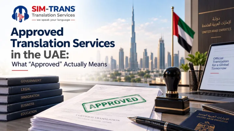 approved translation services